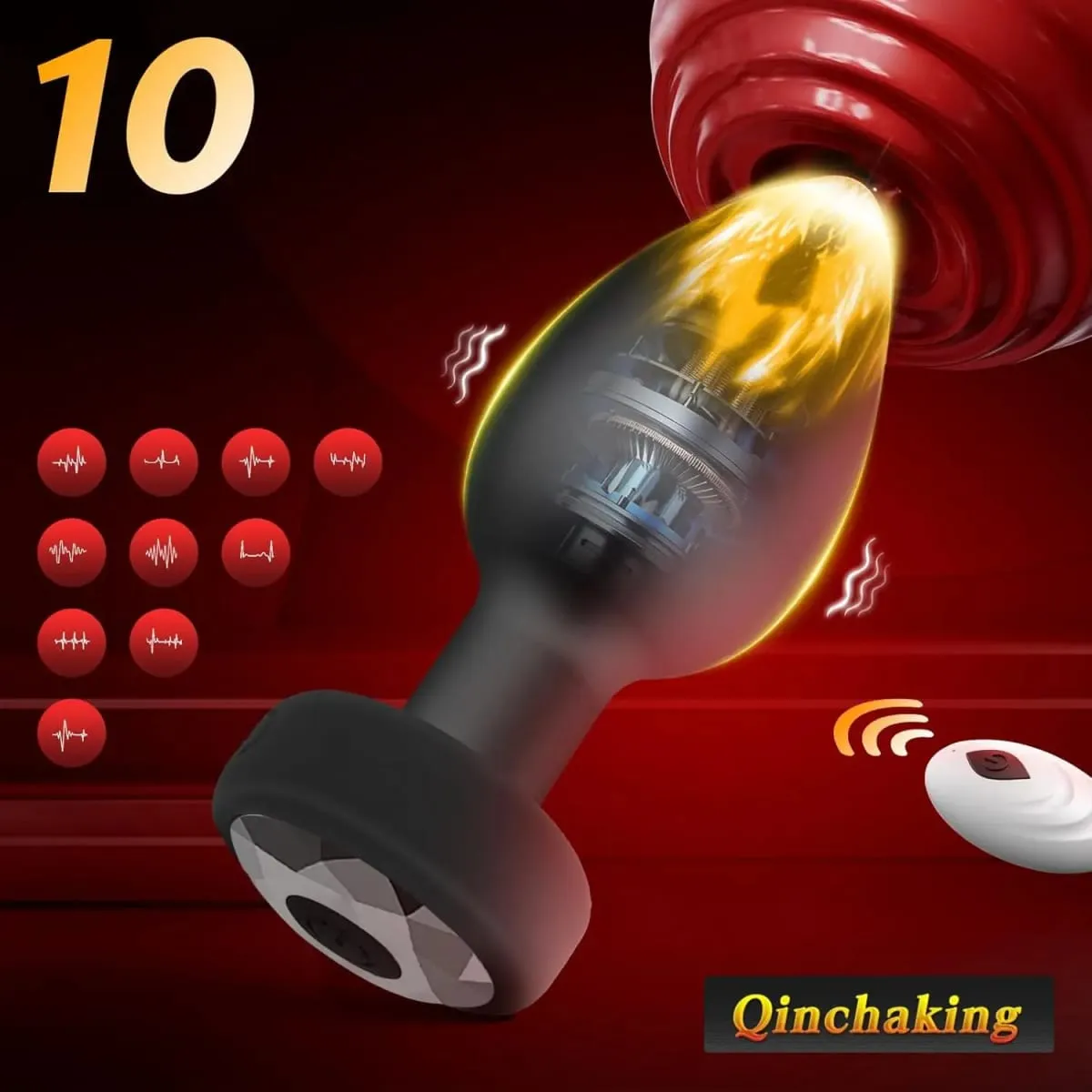Vibrating Silicone Anal Plug Adult Sex Toy With 10 Vibration Modes Male Toy Game Prostate Massager Remote Control Or App Aode