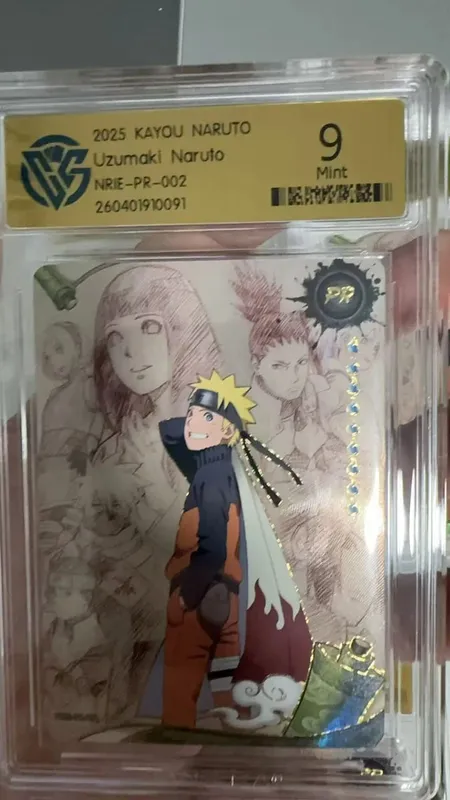 Naruto Card English version PR-001PR-002 PRISTINE-10.0 Authentic KAYOU Rating Card