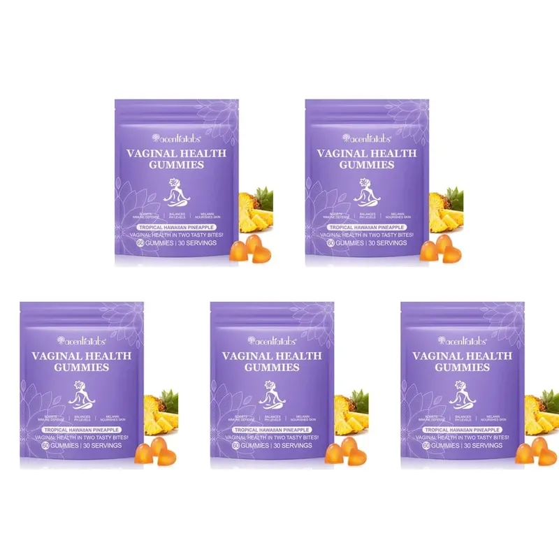 Acentiallabs Vaginal Health Gummies with Bacillus Coagulans and Vitamin C Supports Immune Defense and PH Balance 60 Gummies