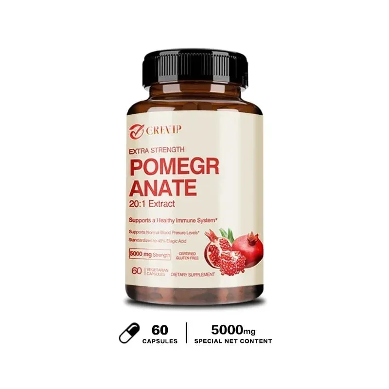 Pomegranate Extract - Antioxidant Supplements Are Beneficial for Heart Health and Joint Support and Promote Energy Production