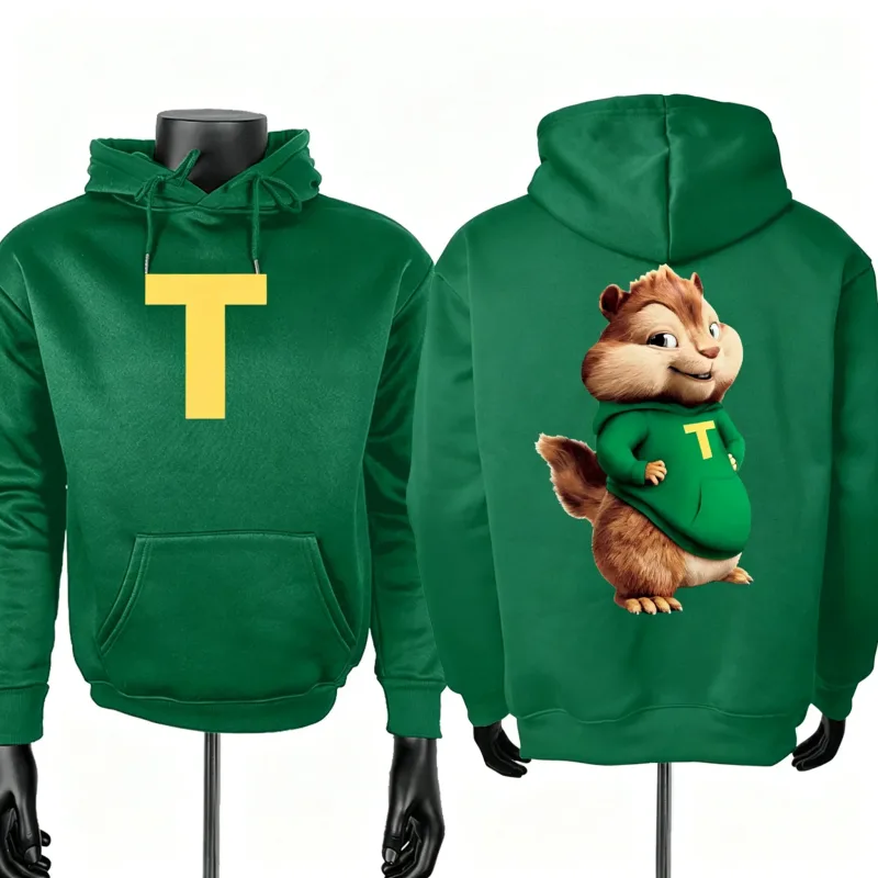 Alvin and The Chipmunks 2026 Fashion Unisex Casual Sportswear Men's Hoody Alvin Chipmunk Halloween Costume Women's Pullover Tops