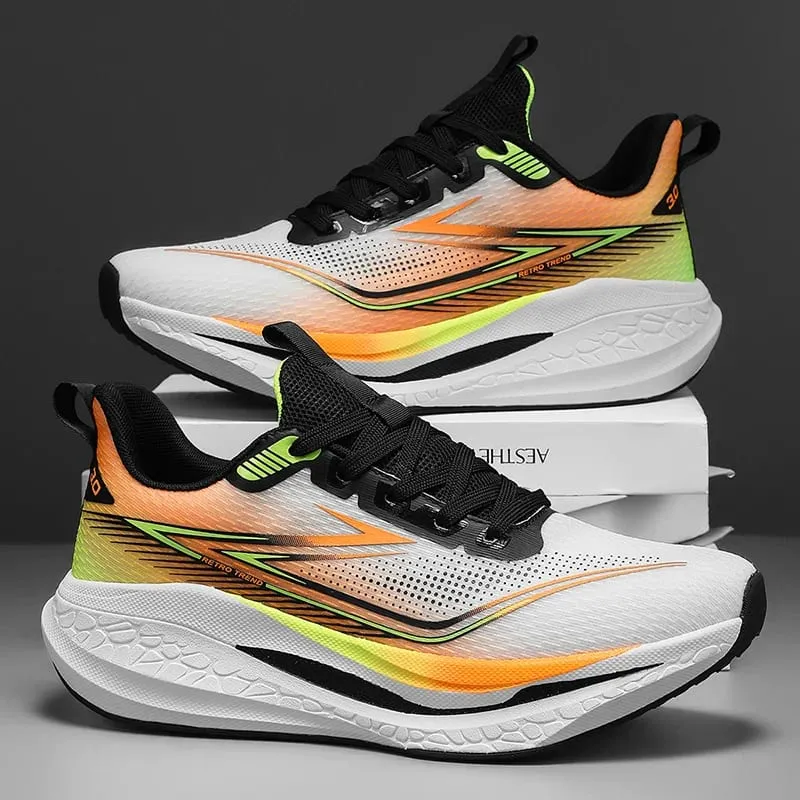 Running Shoes Men Carbon Board Speciality Marathon Men's Sports Breathabe Sneakers Comfortable Athletic Nonskid Shoes For Women
