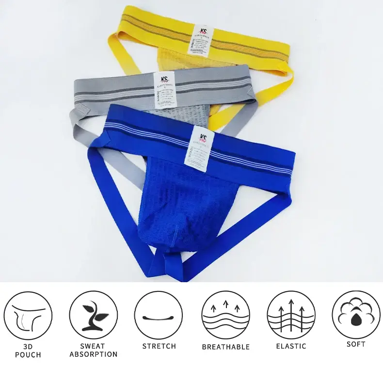Sexy men underwear jockstrap homme mens jockstrap underwear man thong jockstrap gay jock strap cotton Breathable white