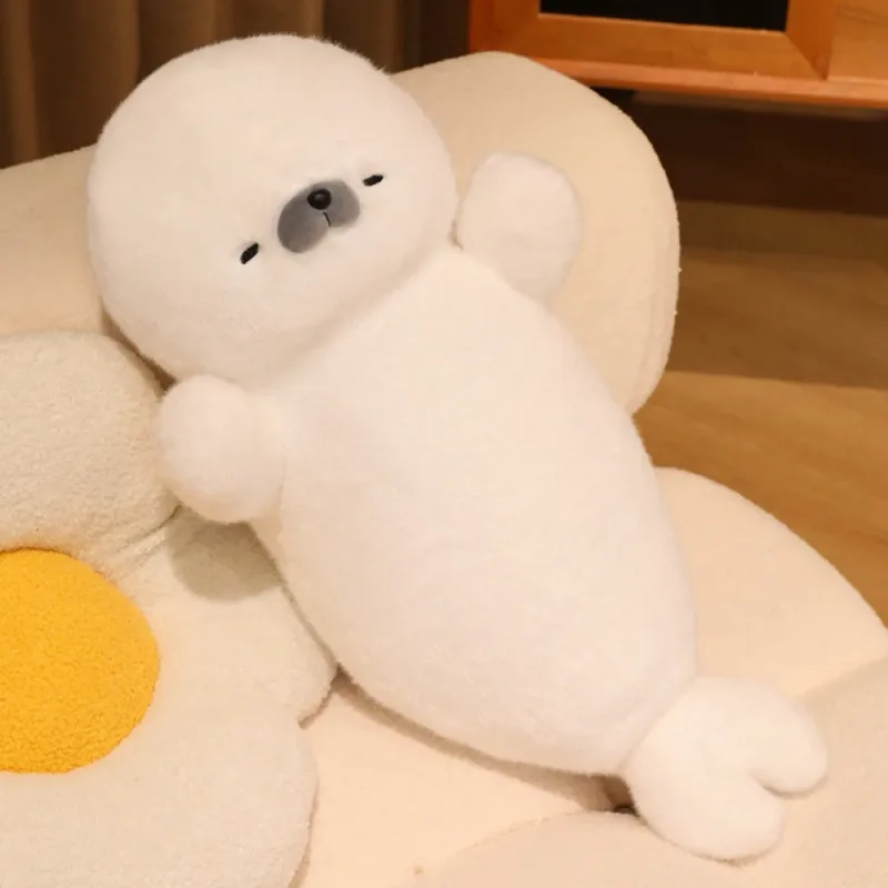 New 70cm Plush Toy Seal Otter Soothing Sleep Stuffed Toys Gift Soft Back Cushion Home Decor