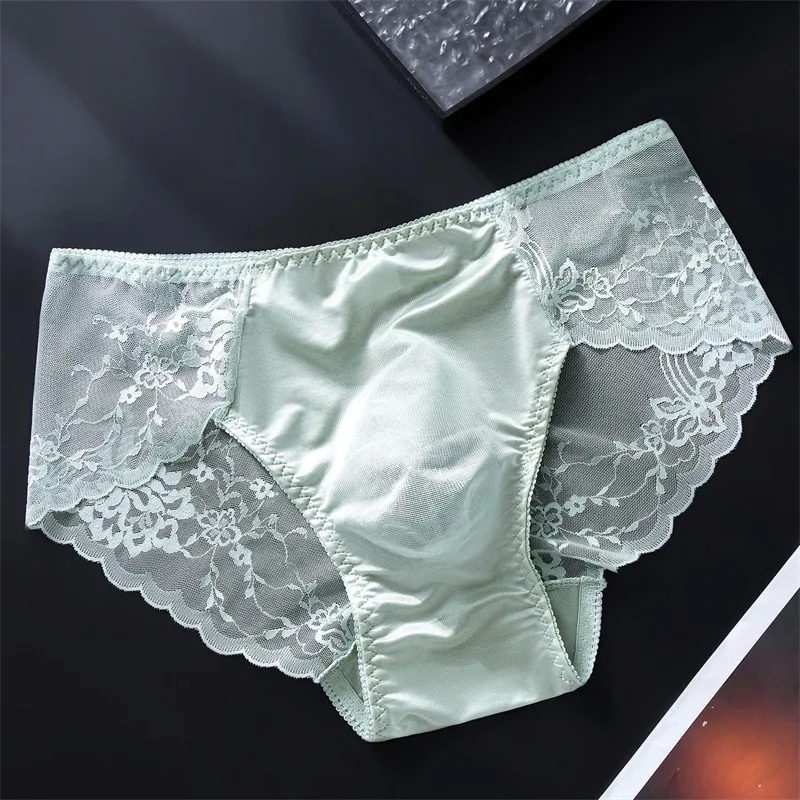 Lace men's underwear 3D Punched tangas japonesa Ice Silk Thin calzoncillos hombre Sexy lingerie adults 18 plus cuec gay panties