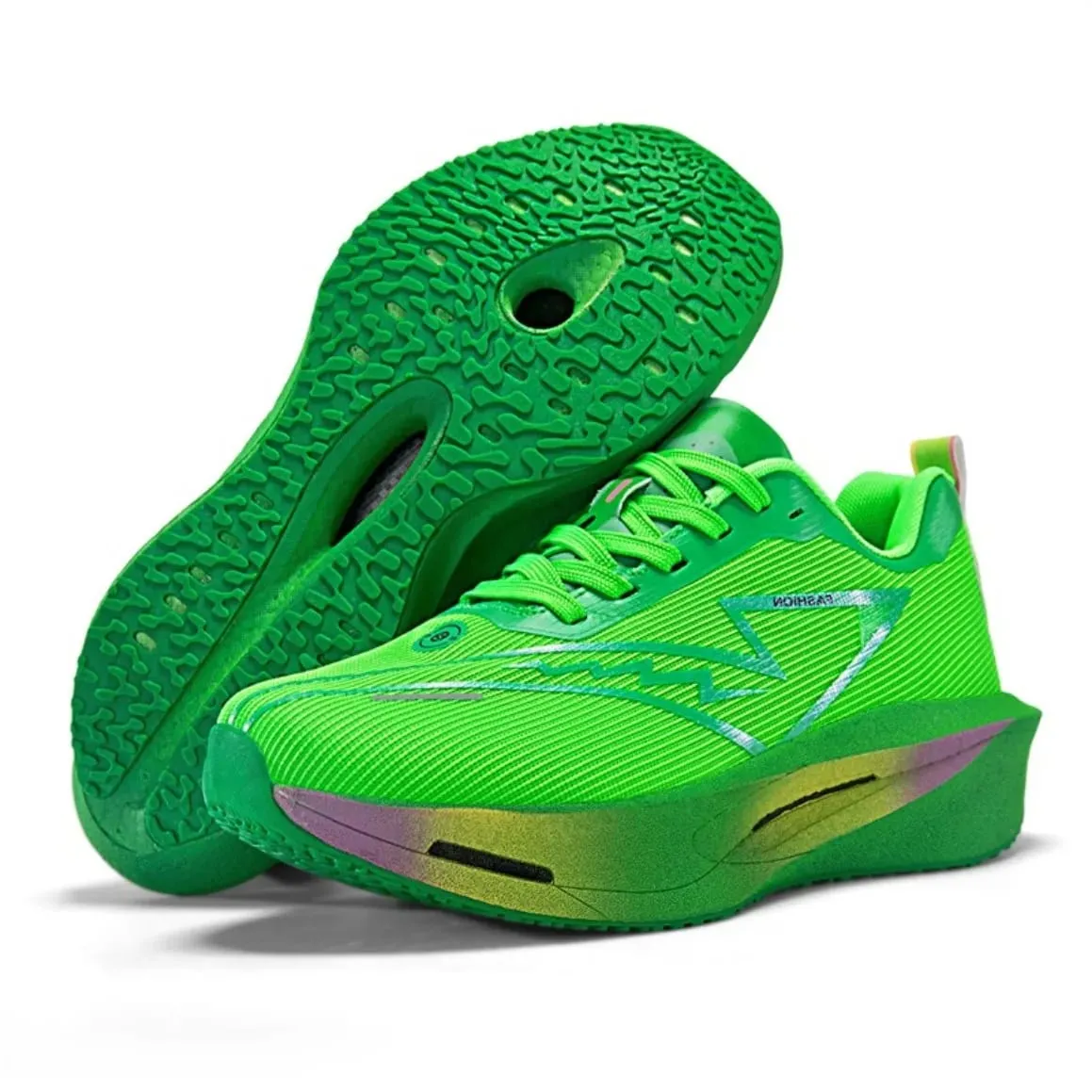 Carbon Plate Running Shoes Men Women Marathon Sports Sneakers Breathable Lightweight Professional Athletic Shoes