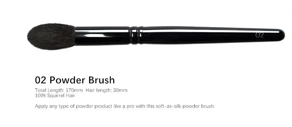 WG Luxury Squirrel Hair Foundation Powder Eye Shadow Crease Blending Makeup Brushes Precision Detail Soft Cosmetic Brush Tools