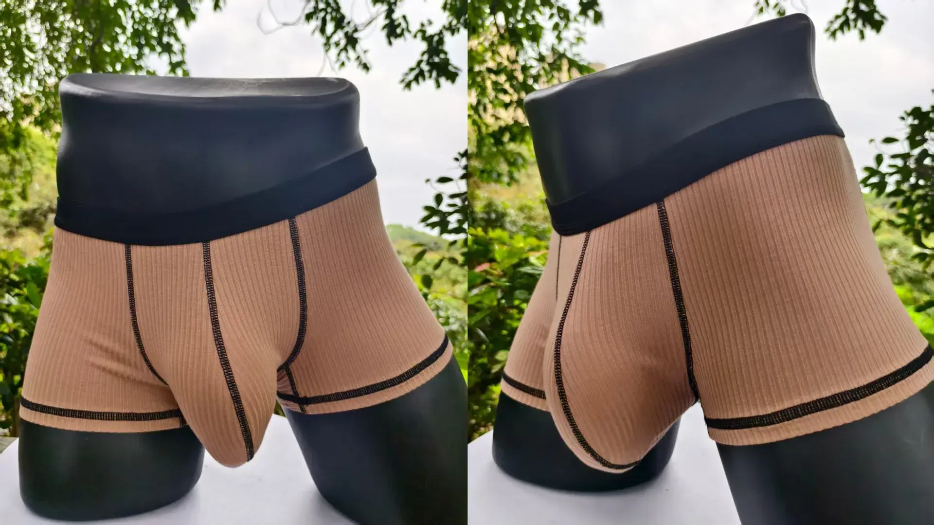 Men's boxer shorts with high elasticity and large pockets, fashionable men's shorts