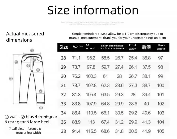 New Men's Slim Fit Jeans High-quality Pants Classic Blue Gray Black Casual and Simple