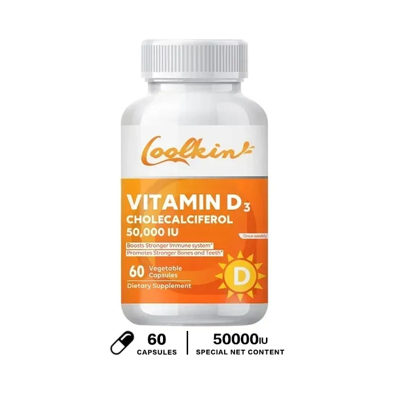 Vitamin D3 5000IU Rich in Vitamin D for Healthy Antioxidants Supporting Immune System Function - 120 Capsules Non-GMO