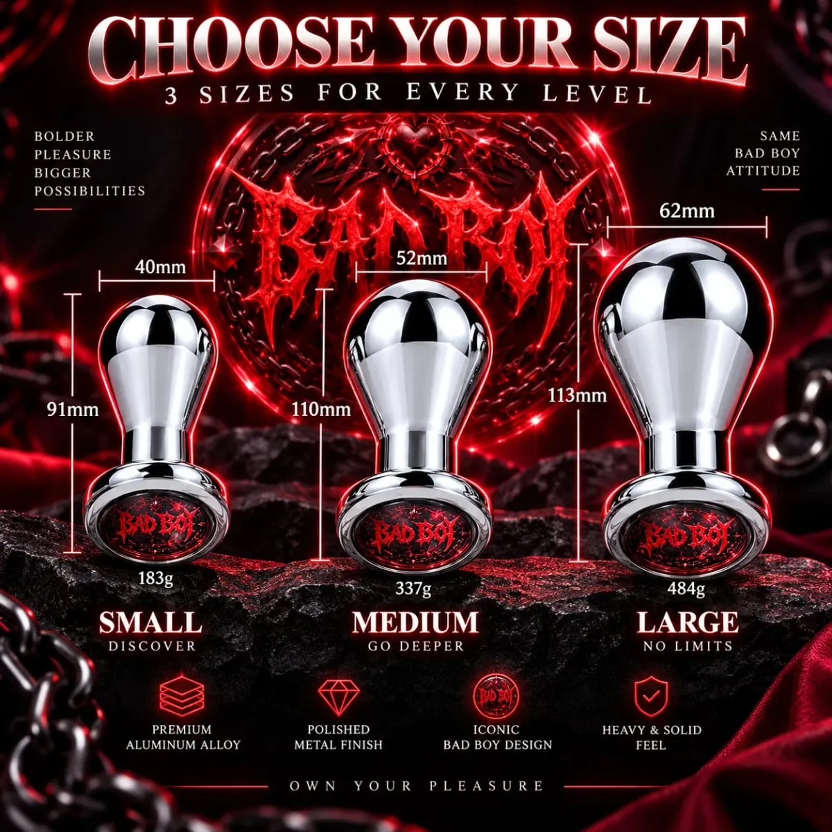 Bad Boy Femboy Gay Locked Metal Anal Plug for Women Men Couples Butt Plug Butt Toy Dildo Masturbator Anal Sex Toy Adult Product