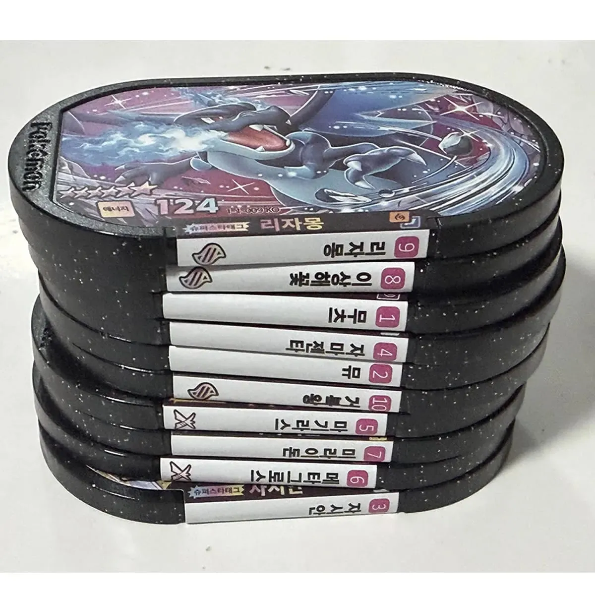 NEW Korean 스타태그 스타더스트 1탄 6 Star 포켓몬태그스타 Mezastar Disk Card Superstar fit for Pokemon battle trading Collectible Game Card Toy