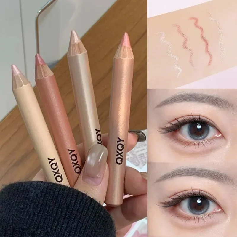 Sparkling Eye Silkworm Pen 3D Under-Eye Highlighter Pen Waterproof Smudge Long-Lasting Multi-Use Eye Liner Brightening EyeMakeup