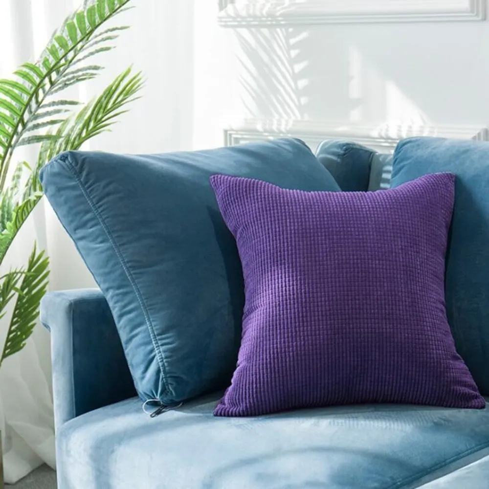 Solid Luxury Square Cushion Cover 30x50/40x40/45x45/50x50cm Soft Decorative Throw Pillow Case for Sofa Car Home