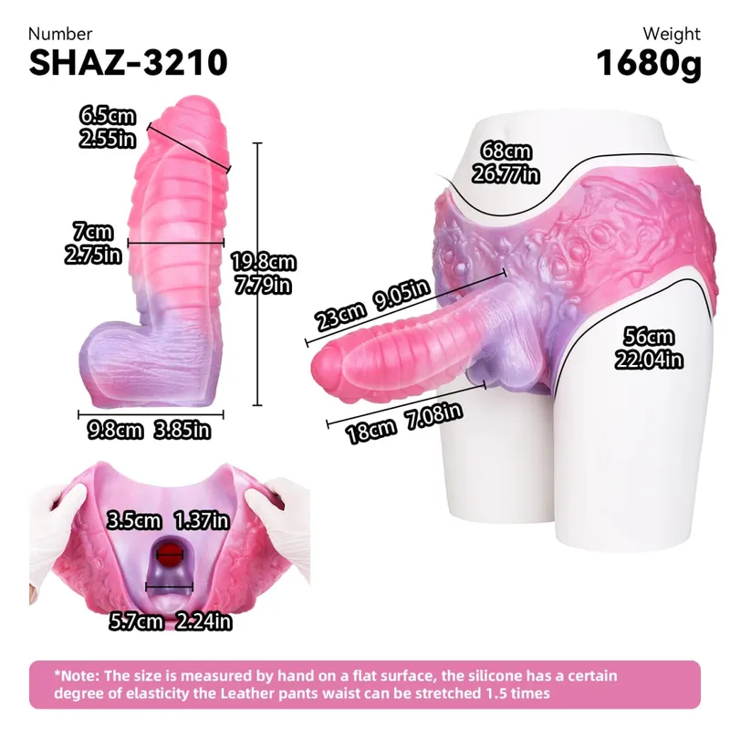 3D Horse Penis Shaped Wearable Cock Sleeve Gradient Color Skin-Friendly Liquid Silicone Adult Couple Intimate Sex Toys