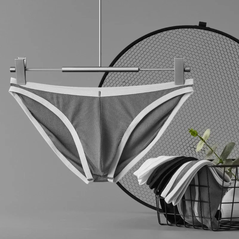 Panlalaking Single Layer Brief na Ultra Manipis na U Convex na Supot na Kasuotang Panloob na Nakakahinga ng Kahalumigmigan Sexy Summer Panties — image 14