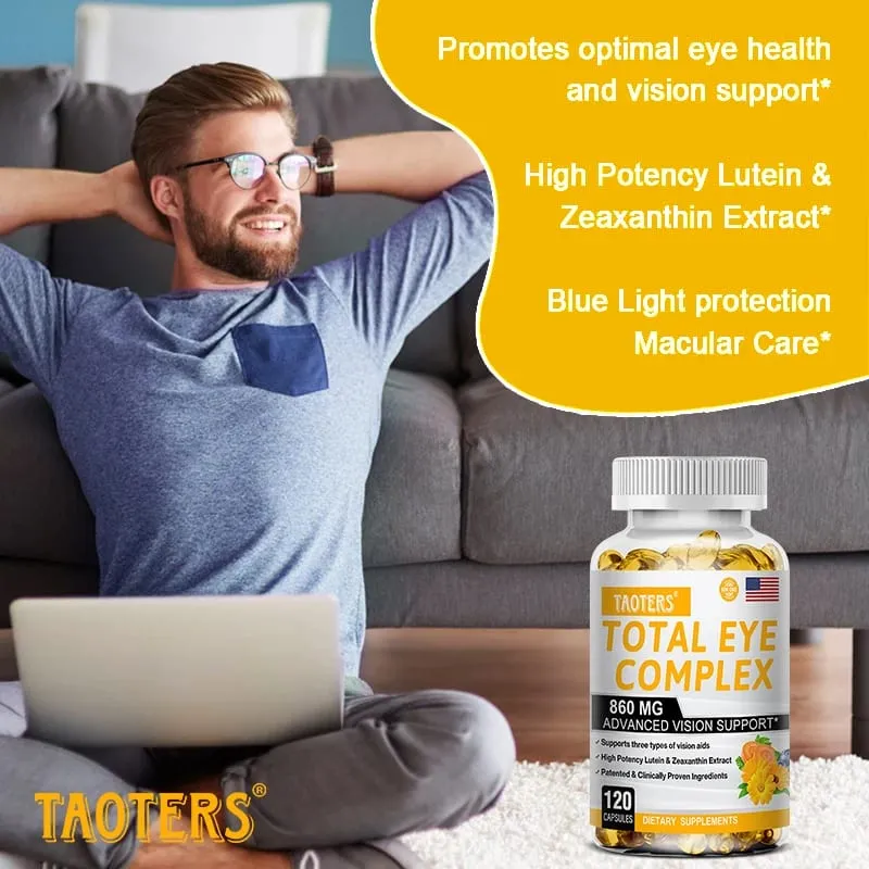 Lutein Eye Capsules 860mg -Contains Zeaxanthin Bilberry Extract and Vitamin A-Supplement Eye Vitamins To Promote Healthy Vision — image 3