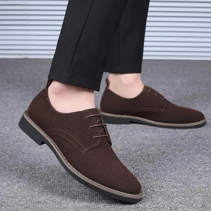 Mens Dress Shoes Legitimate Leather Shoe PU Suede Casual Men Designer Social Male Black Business Luxury Men's Wedding Summer Man