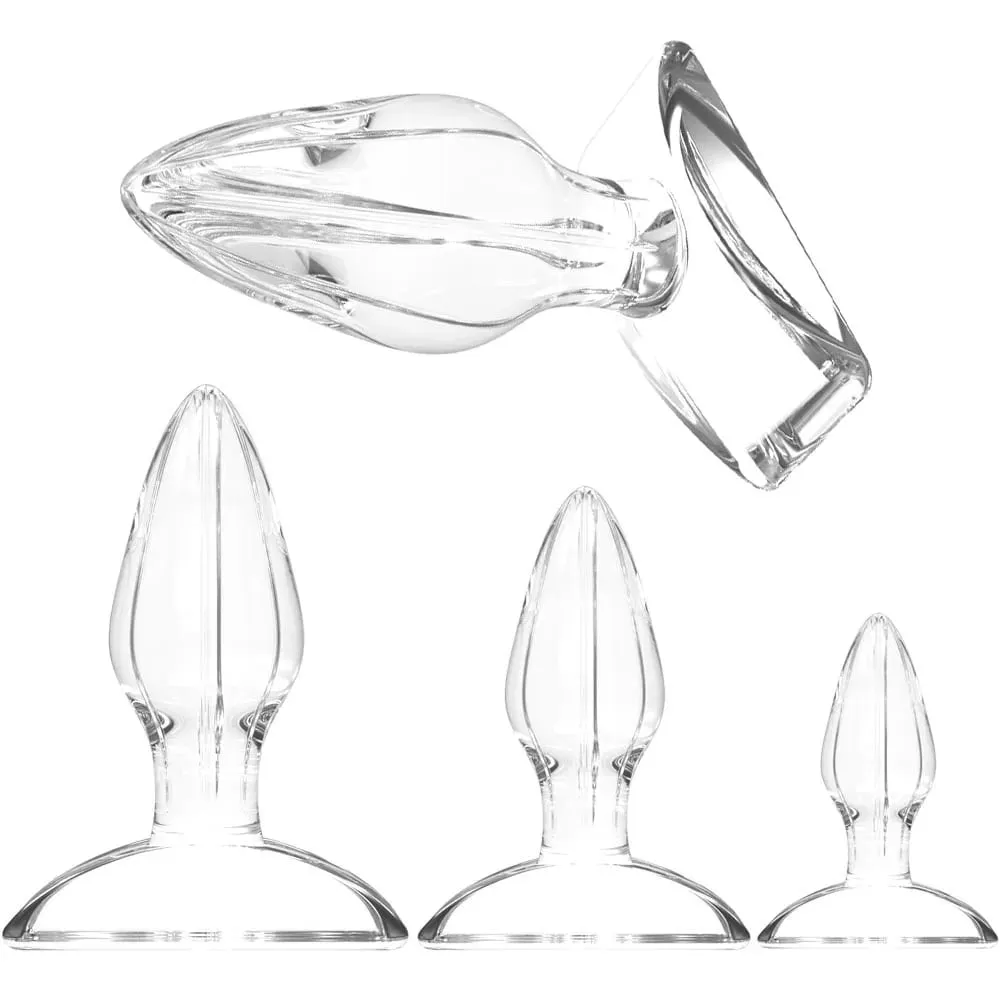 Anal Butt Plug Anal Trainer Sex Toy with Pleasure Wand with Tapered Head Unisex Bum Plug for Men Women