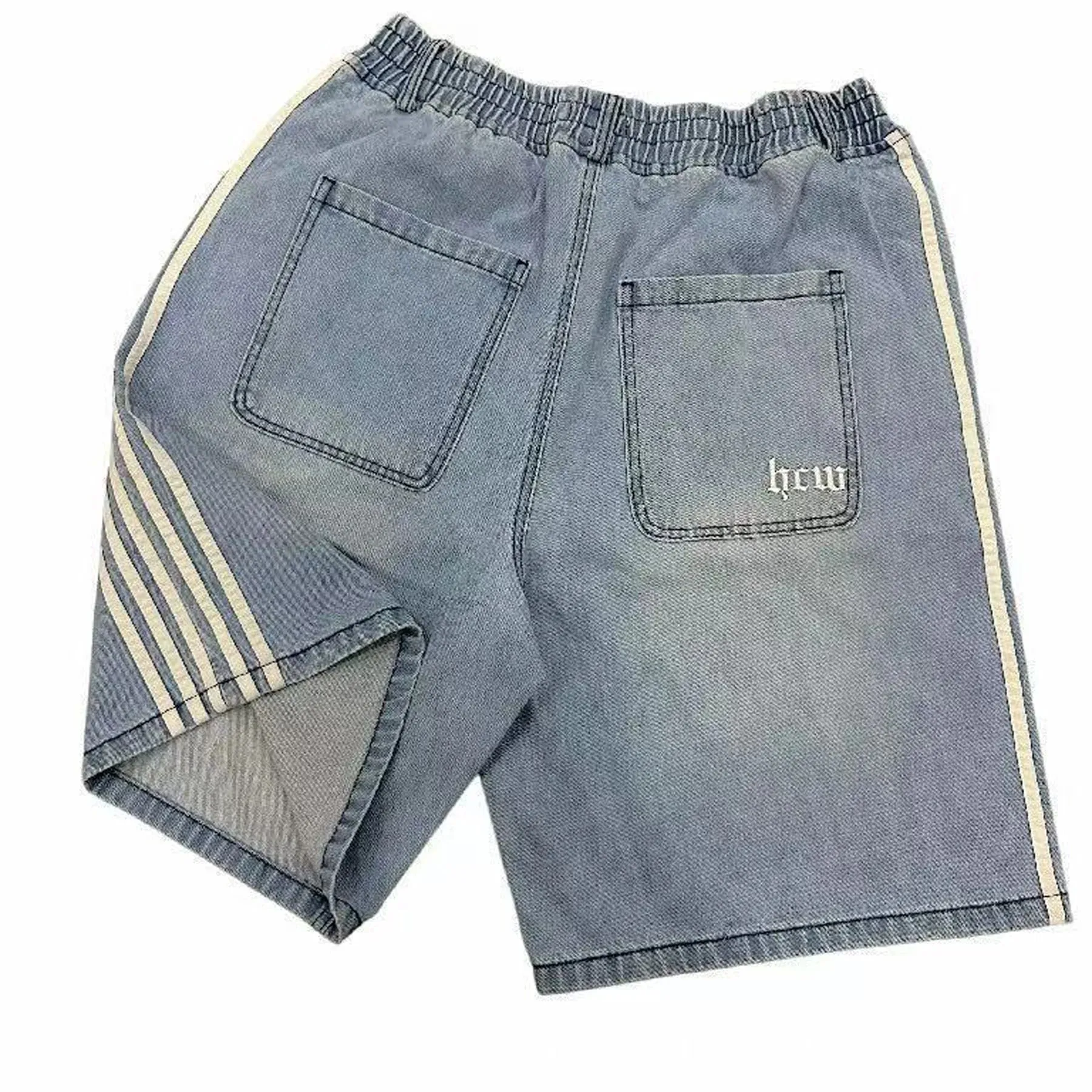 Y2K Striped Baggy Jeans Unisex Wide Leg Denim Pants Hip Hop Streetwear Casual High Quality Embroidered Jeans For Men Women