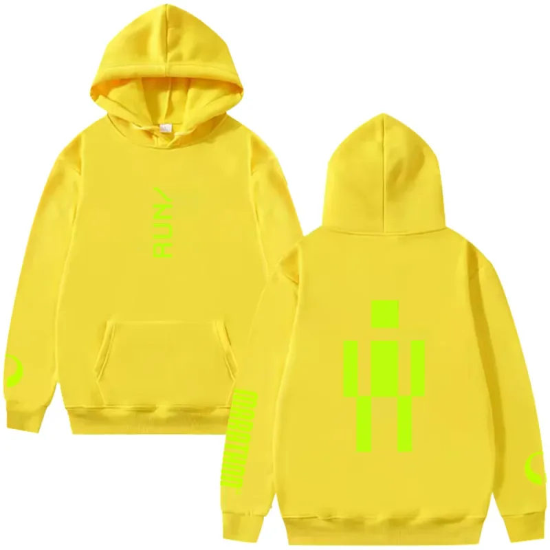 Marathon RUNNER Hoodie Marathon Game Trendy Graphic Clothing Women Men Long Sleeve High Street Sweatshirts Casual Loose Pullover