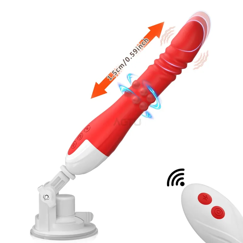 Automatic Thrusting G Spot Dildo Sex Machines Suction Cup Vibrator 10 Vibration Mode Clitoral Vagina Anal Stimulation Adult Toys