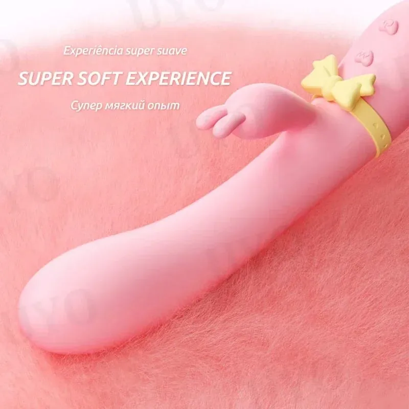 Kadın için vibratör seks oyuncak Silikon Tavşan Vibratör USB Şarj Edilebilir Su Geçirmez G-spot Uyarıcı Klitoral Stimülatör UYO