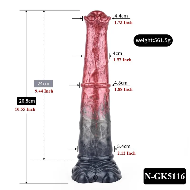Silicone Horse Dildo Long Penis Anal Plug Huge Knot G-spot Vaginal Stimulator with Suction Cup Adult Sex toy for Women Men