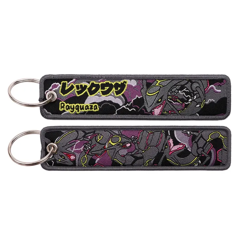 HOT Koop Pokémon Anime Monsters Sleutelhanger voor Auto Rugzak Sleutelhouders Borduren Sleutelhangers Sleutel Tag Jet Tag Accessoires Gif 1pcts