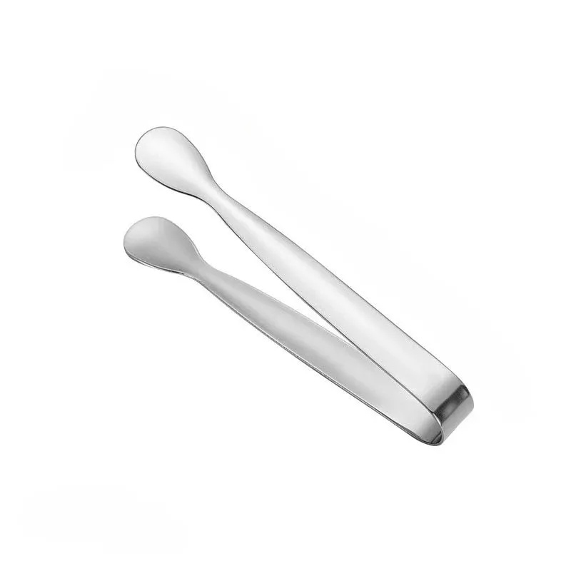 304 Stainless Steel Ice Tongs Sugar Cube Tongs Thickened 11cm Burr-free Food Tongs Towel Tongs Ice Tongs Ice Bucket Tongs