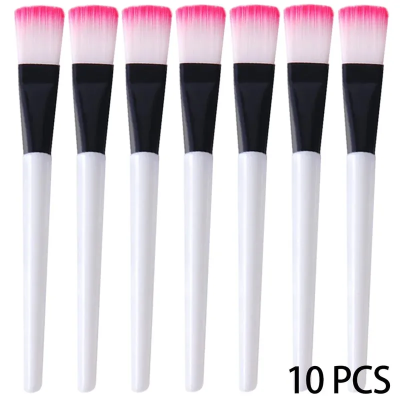 10PCS Facial Fan Mask Brushes Face Mask Applicator Tool Makeup Brushes For Esthetician Women DIY Facial Mask Cosmetic Tools