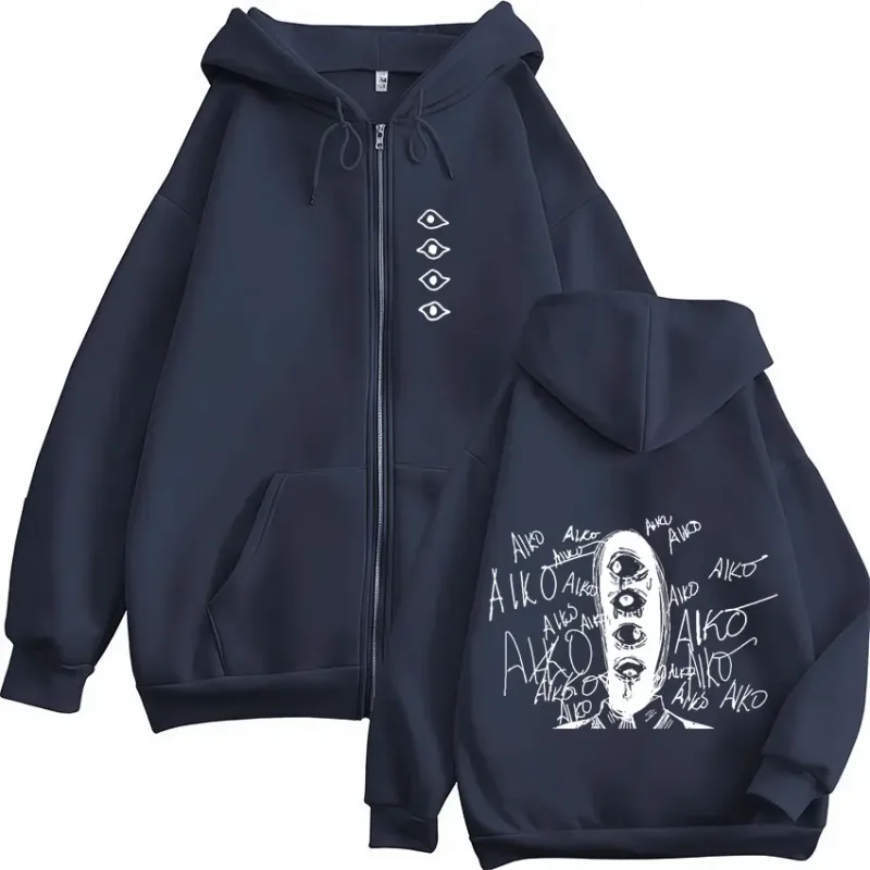 Oyasumi Goodnight Punpun Aiko Tanaka Manga Zipper Hoodies Men Women Clothing Fashion Oversized Zip Up Sweatshirts Jacket Coats