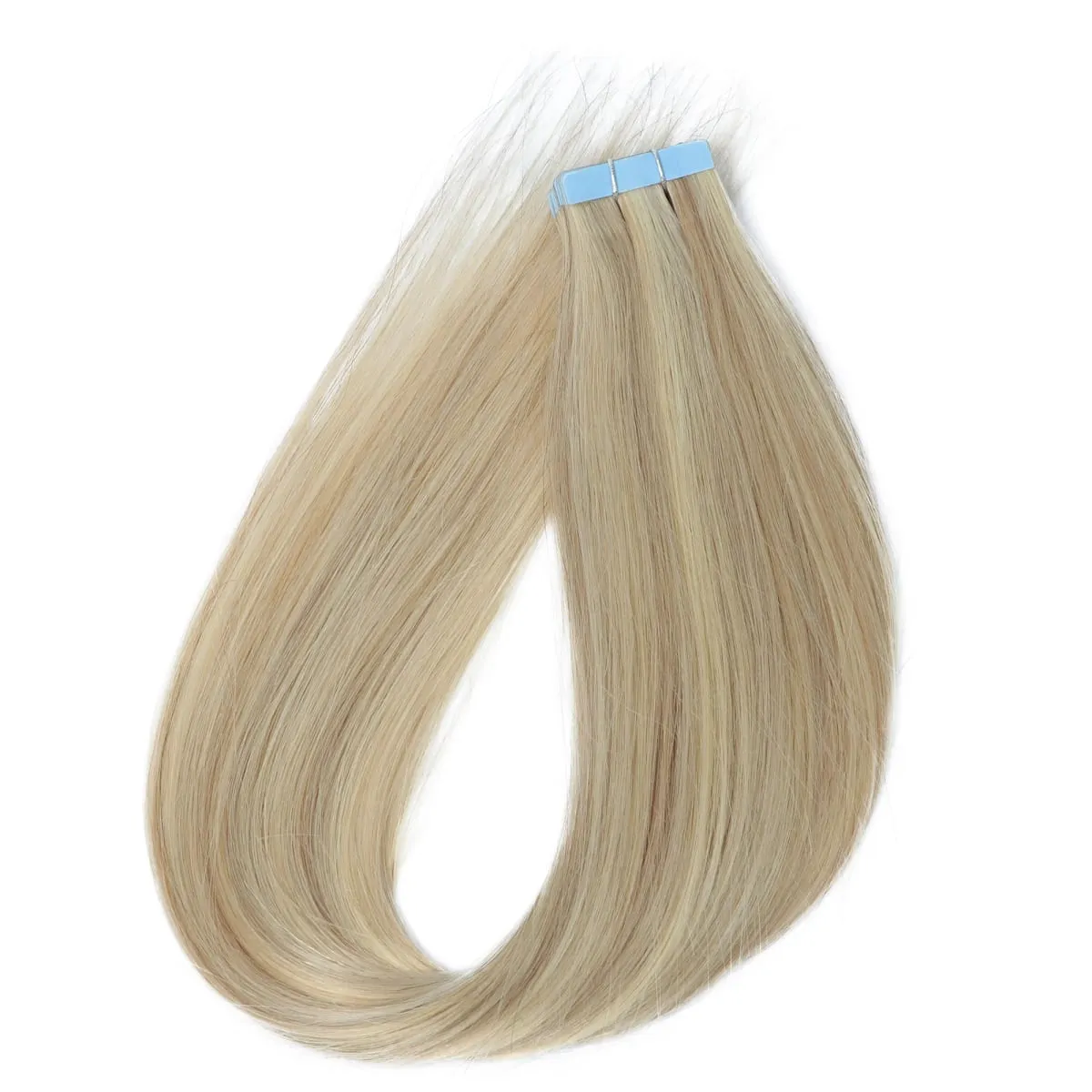 Tape In Hair Extensions 100% Human Hair Remy | 12-20 Inch 20pcs 30g Wefts for Thick or Thin Hair | No Damage Easy to Apply