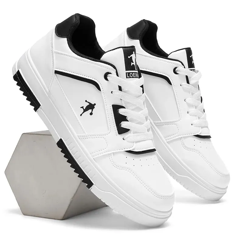 Fashion Forward Men's Casual Trainers - Clean Lines Contrasting Red Trim Must-Have for Sneakerheads & Style-Conscious Buyers