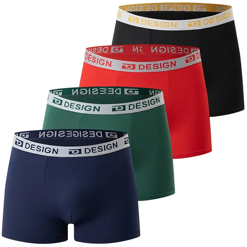 4-Piece Four Seasons Men's Four Corners Quick Drying Comfortable Multi Color Fashion Sports Shorts Casual Home — image 2