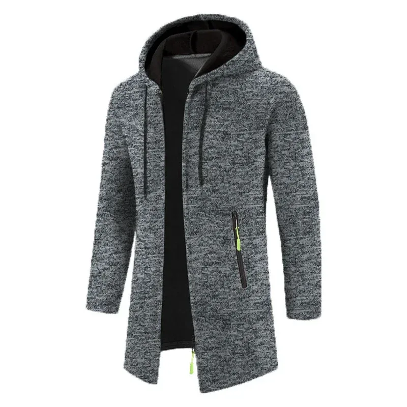 Sweatwear Herren Hoodies Langarm Sweatshirts für Männer Reißverschluss Kapuze Herren Oversize Winter Top Jacke Mantel Schwarzer Pullover