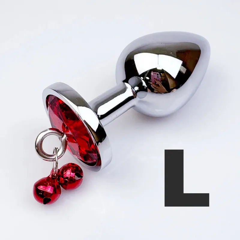 1Pcs Metal Bells Anal Plug Three Sizes Anal Plug Butt Plug G-Point Massage Anal Exercise Masturbation Outdoor Dildos Sex Toys
