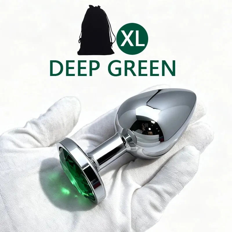 XS/S/M/L/XL Metal Anal Plug Butt Plug Sex Toy Butt Toy for Women Men Couples Adult Game Masturbator Anal Diamond Sex Toys