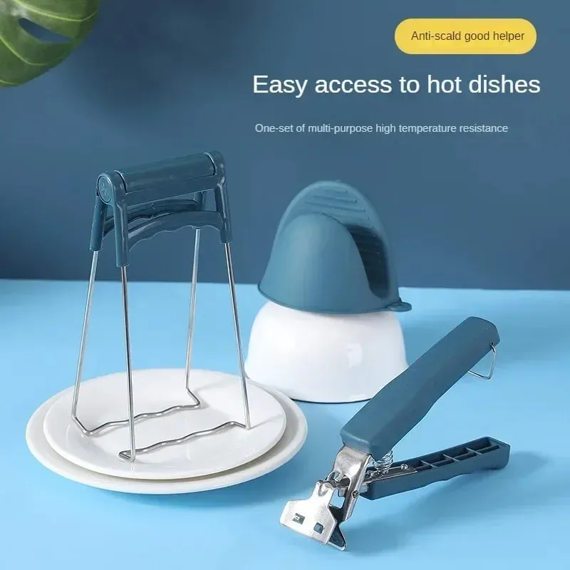 Heat Resistant Kitchen Bowl Tongs Non Slip Pot Lifter Clip for Instant Pot Air Fryer Microwave Steaming Dishes Home Cookware Use