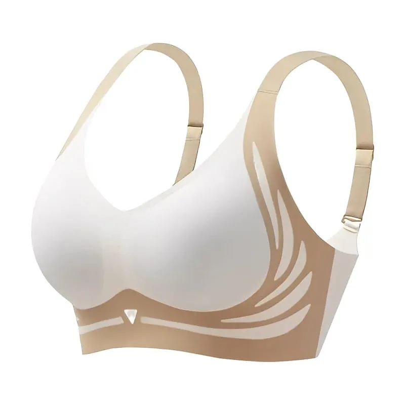 Mga Babaeng Push Up Bras Seamless Comfortable Angel Wings Set Trendy Soft Breathable Underwear Babae Walang Wire Lingerie Plus Size