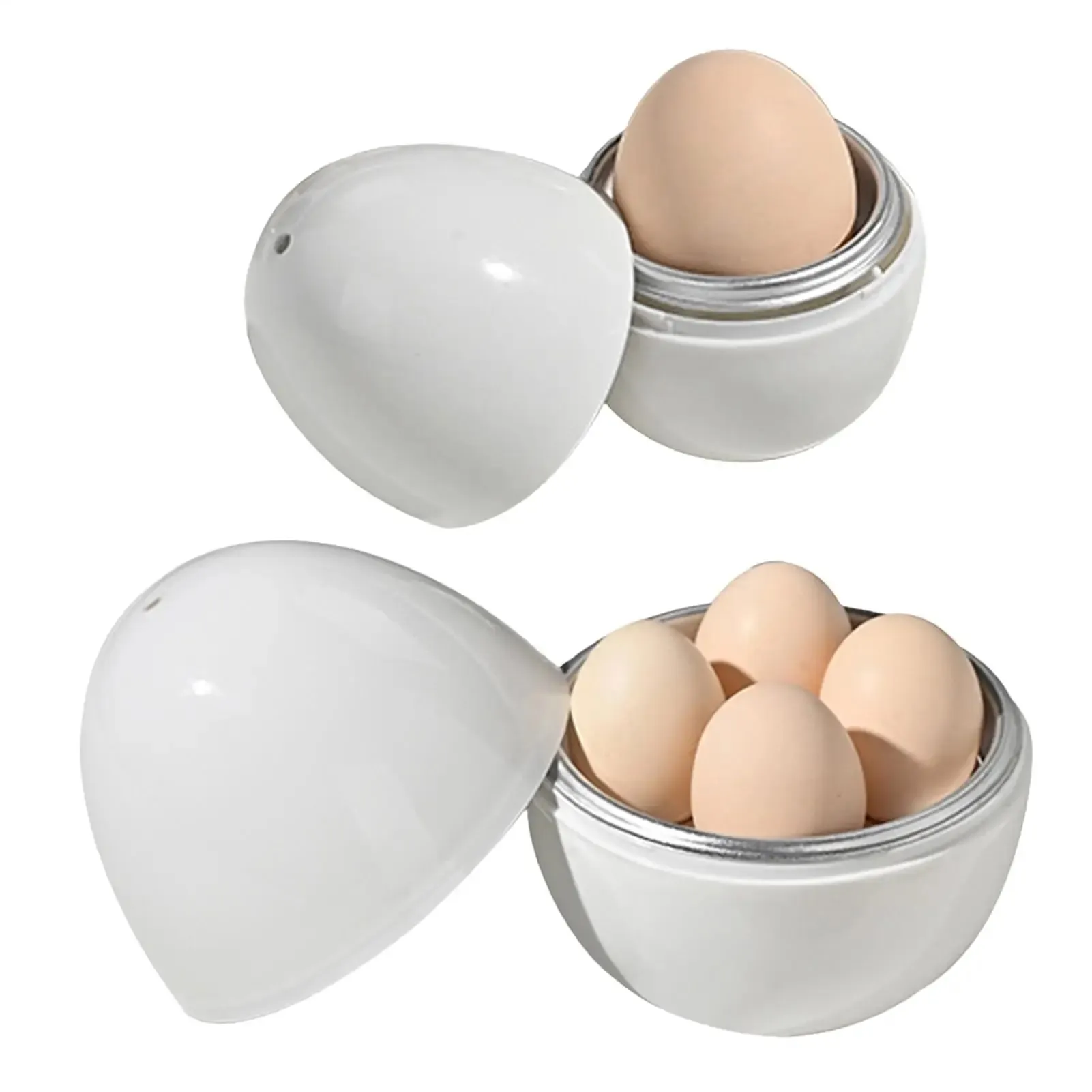 Microwave Egg Steamer Boiled Egg Poachers with Lid Egg Steamer for Hard Soft Boiled Eggs Kitchen Gadgets for Quick Egg Boiling