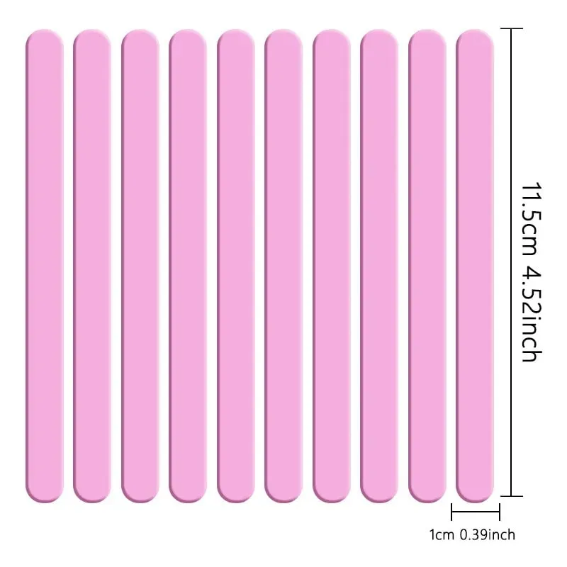 Food Grade Acrylic Ice Cream Sticks 10pcs/set Colorful Light Popsicle Stick Stirring Rod Distinguishing Labels Kitchen Tools — image 16