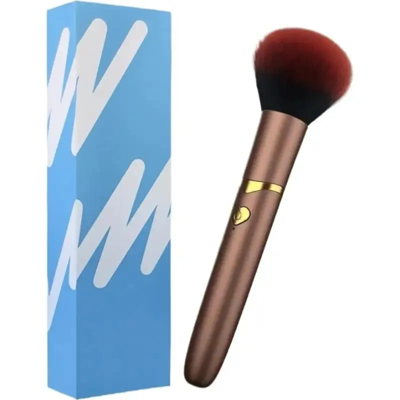 Brosse de maquillage électrique à vibrations à 10 vitesses, brosse cosmétique Rechargeable par USB pour poudre liquide, correcteur de fard à joues