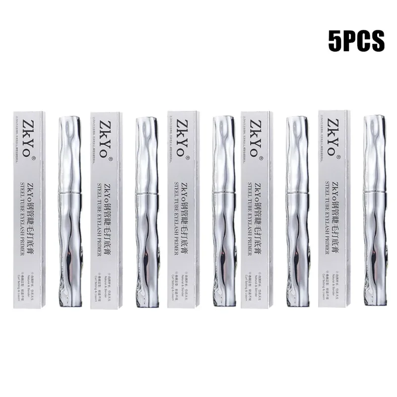 ZkYo Steel Tube Waterproof Eyelash Primer Natural Thick And Curly Mascara Lasting And Non-Smudging Women Eye Makeup