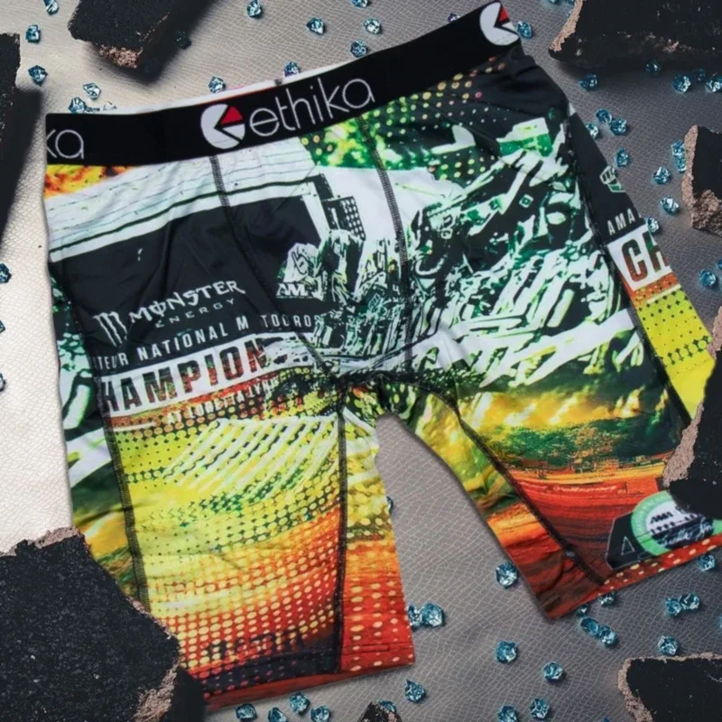 1Pcs Men Underwear Boxers Breathable Mesh Crotch Man Underpants Plus Size Mens Panties L-3XL Printed Men's Boxers Briefs 3256809864931744