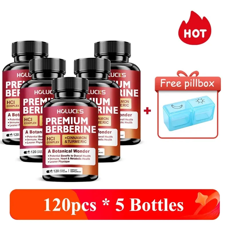 High-Potency Berberine Supplement Support Insulin Sensitivity & Healthy Cholesterol Hormonal Balance Aids Healthy Metabolism
