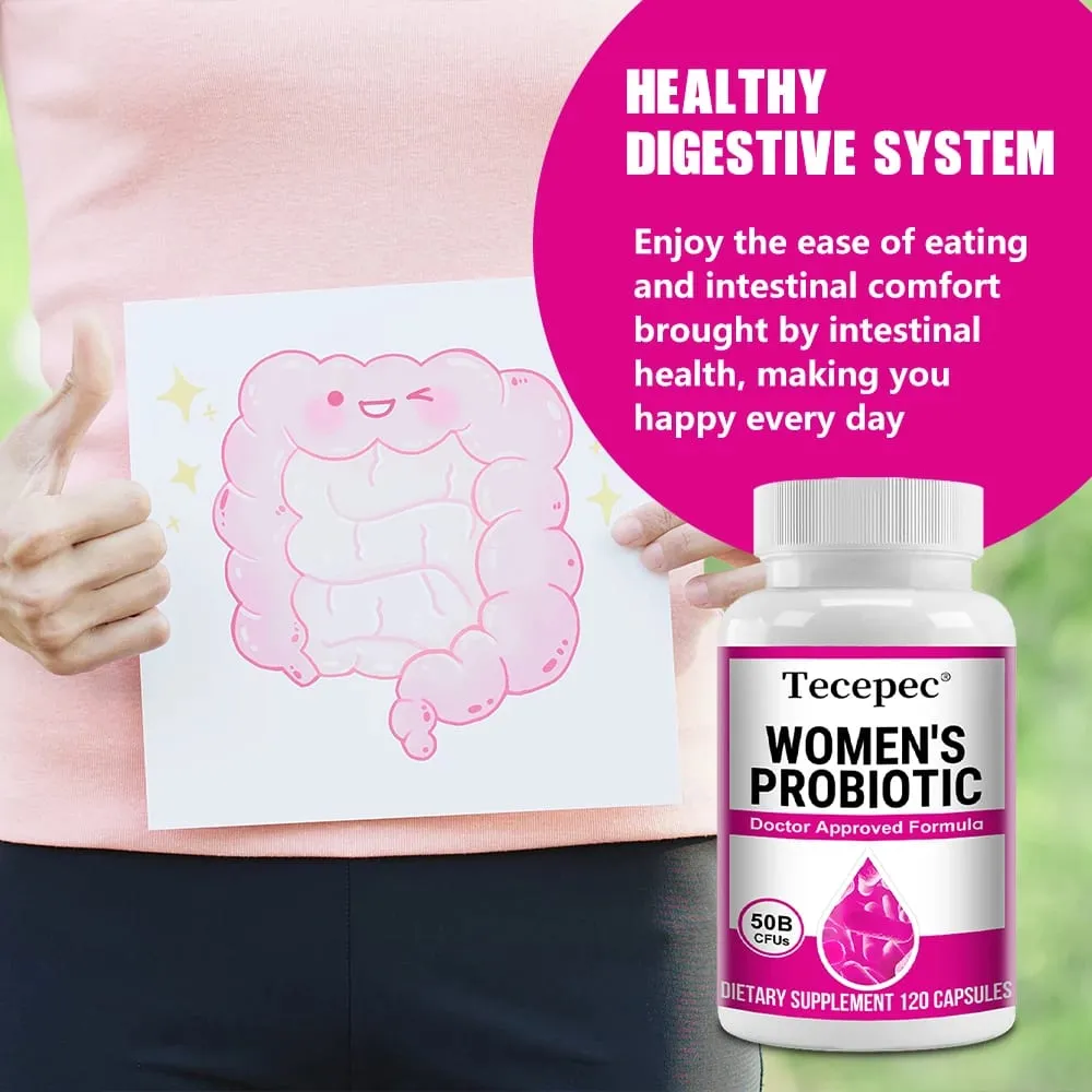 Probiotics for Women - 50 Billion CFU for Gut Health Bloating Relief Probiotics Nourish Digestion Digestive Health
