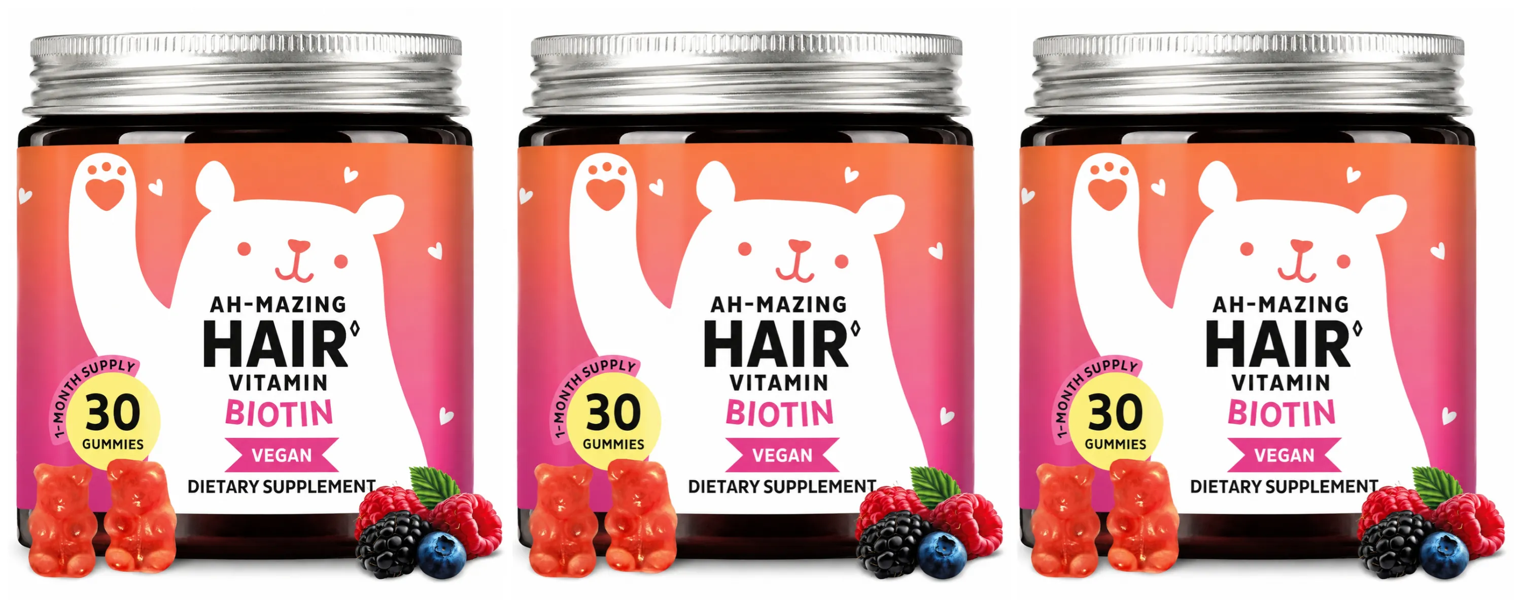 Biotin Gummies 5000 Mcg Hair Skin Nails Support Vegan Beauty Vitamins 30 Gummies Daily Wellness Supplement