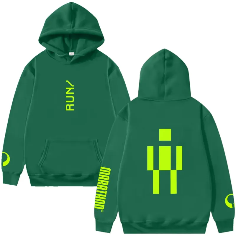 Marathon RUNNER Hoodie Marathon Game Trendy Graphic Clothing Women Men Long Sleeve High Street Sweatshirts Casual Loose Pullover