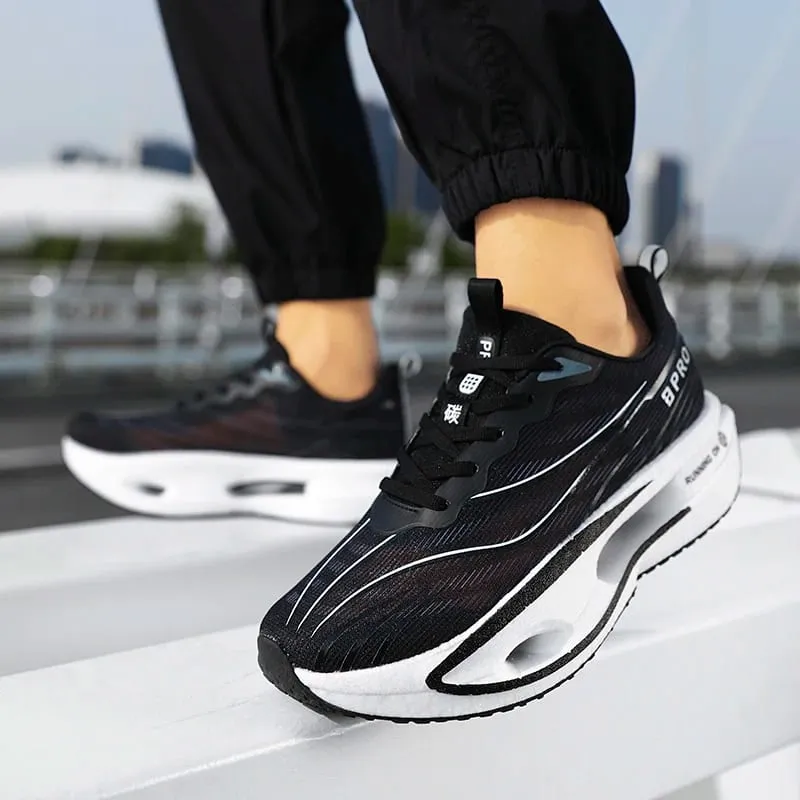 Men's Sports Shoes Carbon Plate Running Shoes Male Marathon Sneakers Racing Shock-absorbing Athletics Training Shoes for Women